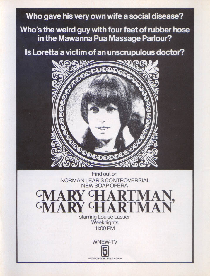 Louise Lasser Mary Hartman Mary Hartman Ad 1976