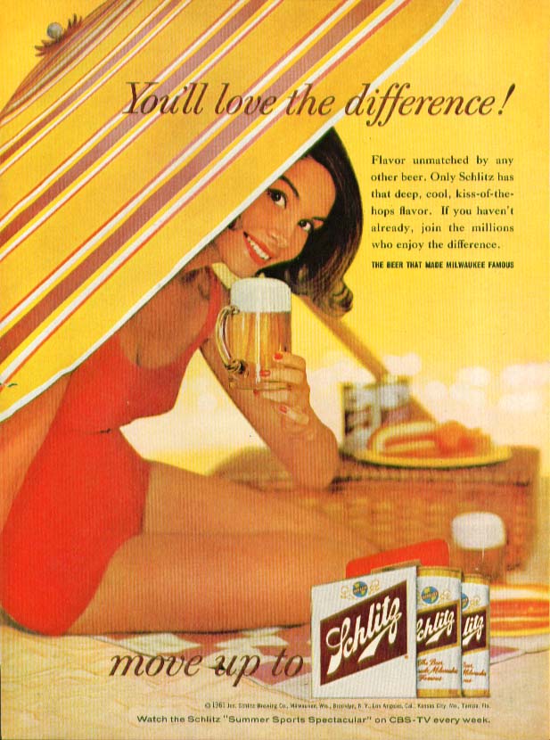 you-ll-love-the-difference-schlitz-beer-ad-1961-swimsuit-girl-beach