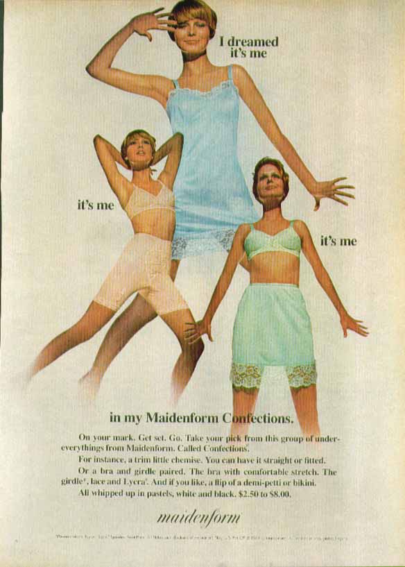 I Dreamed Its Me In My Maidenform Confections Bra Girdle And Slip Ad