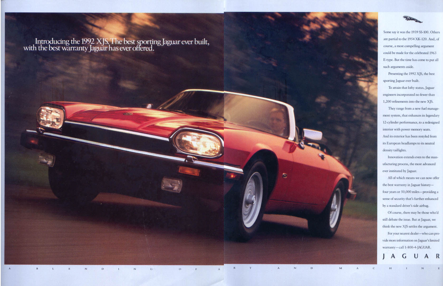 Jaguar Xjs Convertible Ad 1992