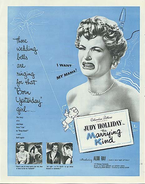 Judy Holliday The Marrying Kind Ad 2 1952