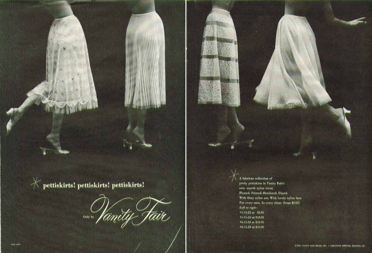 Our little Show-Offs mini petti & pettilegs Vanity Fair slip ad 1967 Bert  Stern
