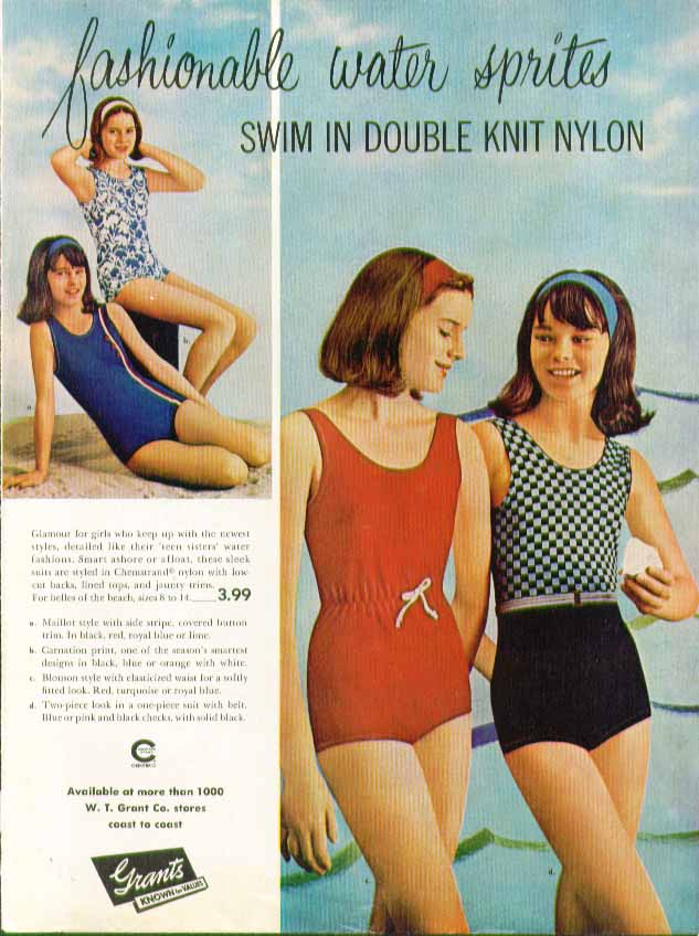 Swimagination. It's what you're all about Robby Len swimsuit ad 1974