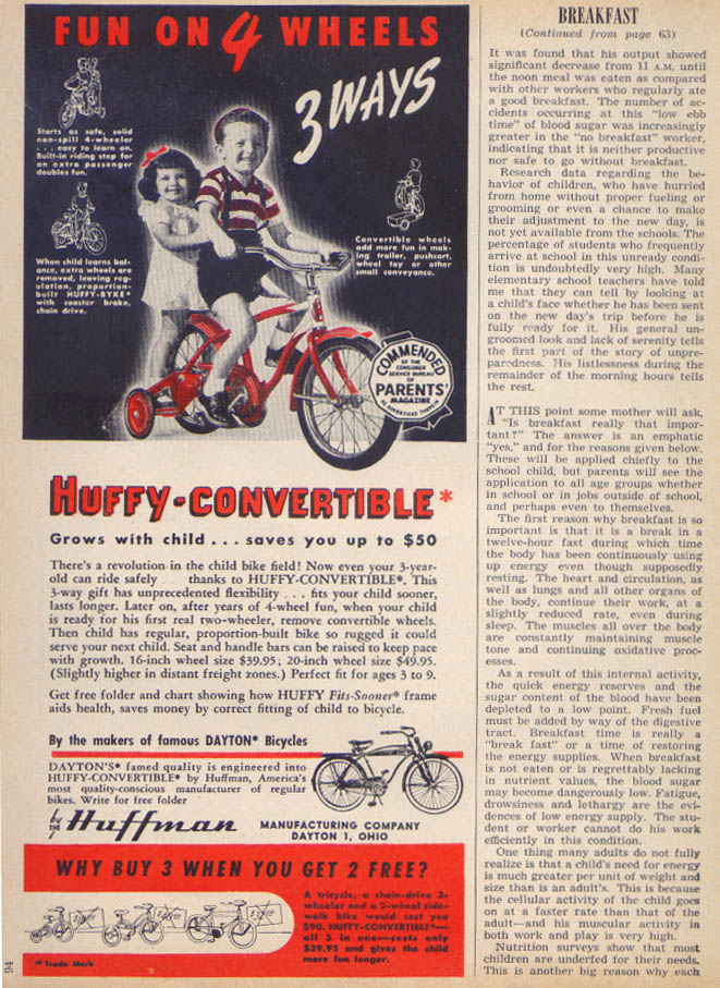 huffy convertible bicycle