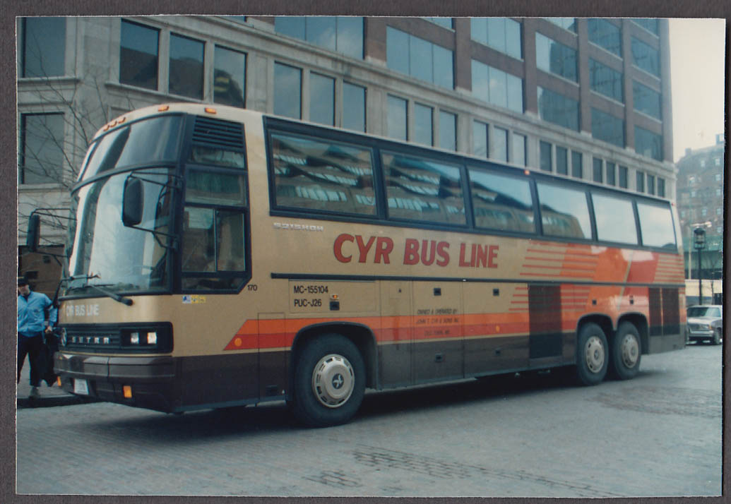 Cyr Bus Line Old Town ME 170 bus snapshot Boston 1987