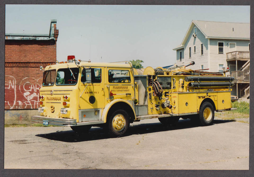 Framingham MA FD Maxim Pumper Engine #4 Fire Truck Photo