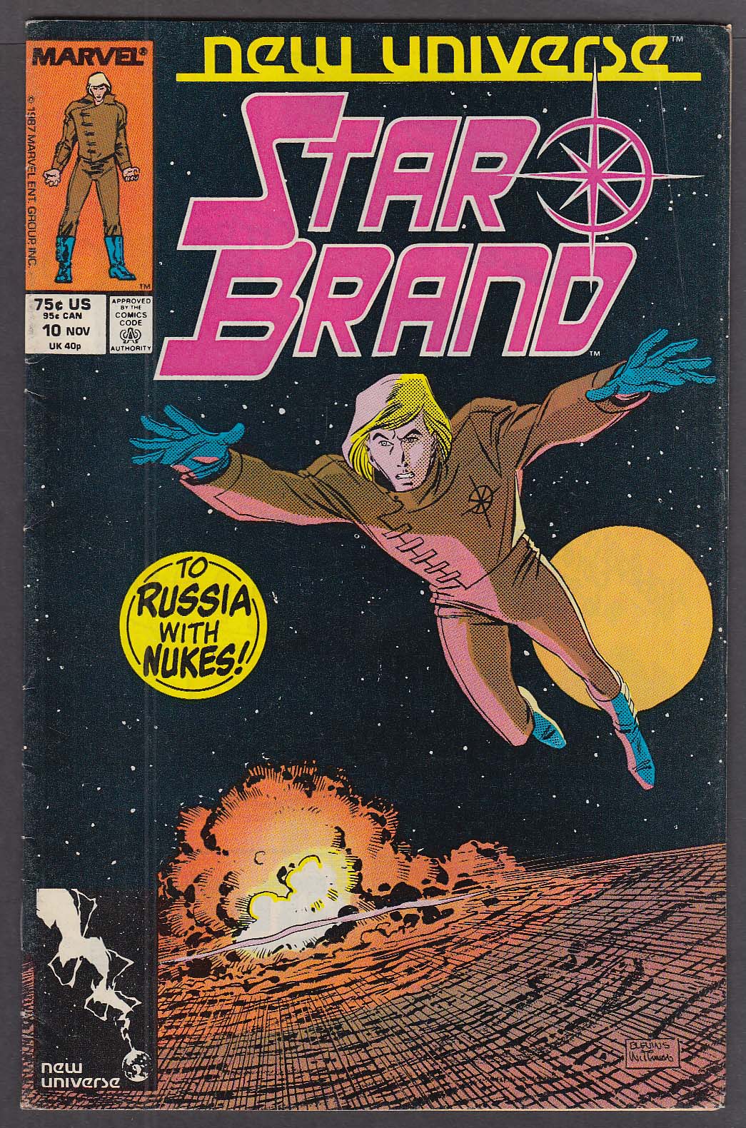 STAR BRAND #10 Marvel Comic Book Russia Nukes 11/1987