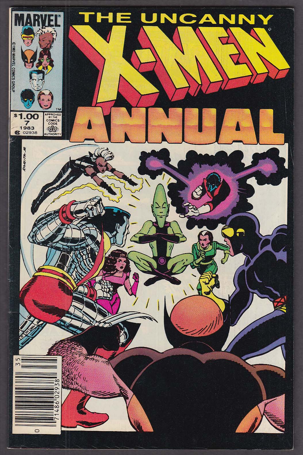 UNCANNY XMEN Annual 7 Marvel comic book 1983