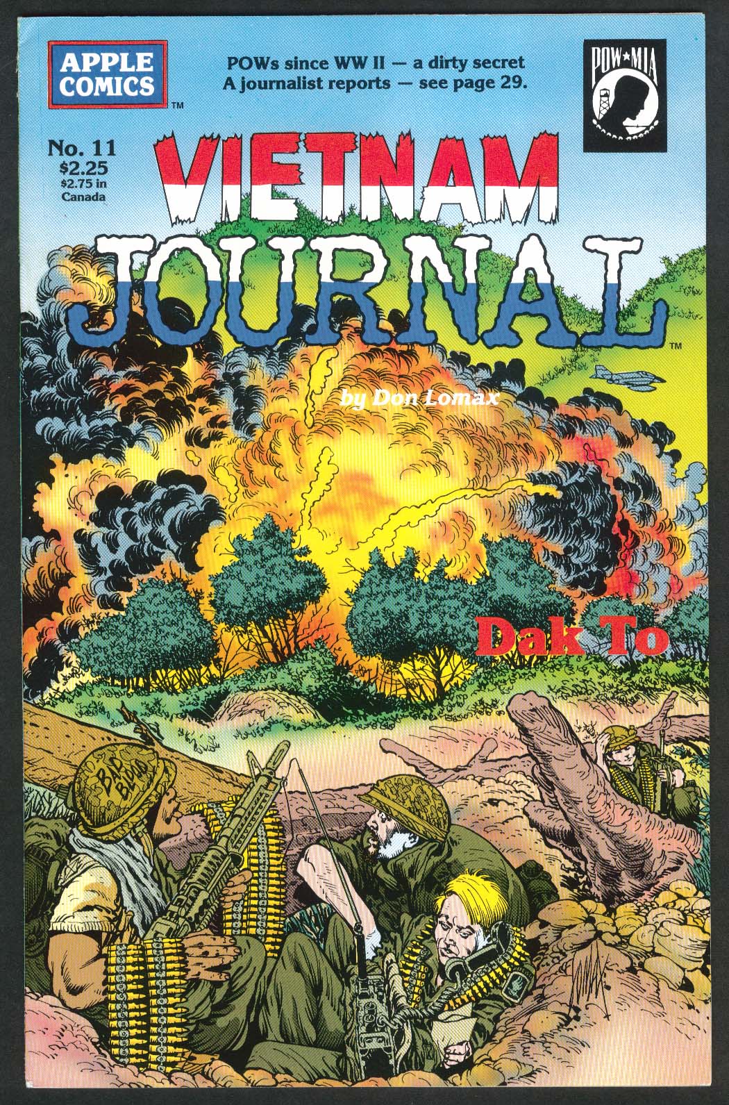 VIETNAM JOURNAL #11 Apple Comic Book 7 1989