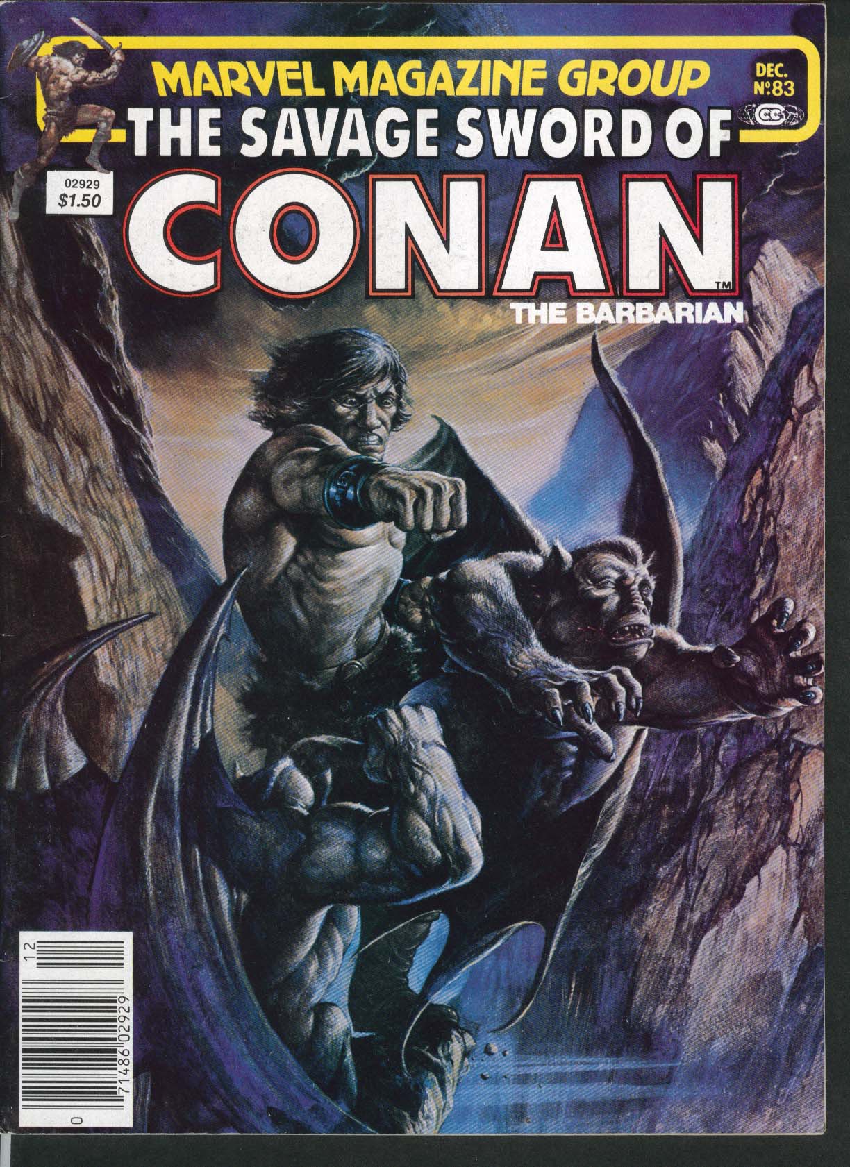 Savage Sword Of Conan The Barbarian Marvel Comic Magazine