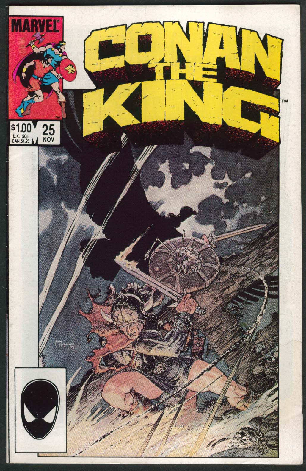 CONAN The KING #25 Marvel Comic Book 11 1984