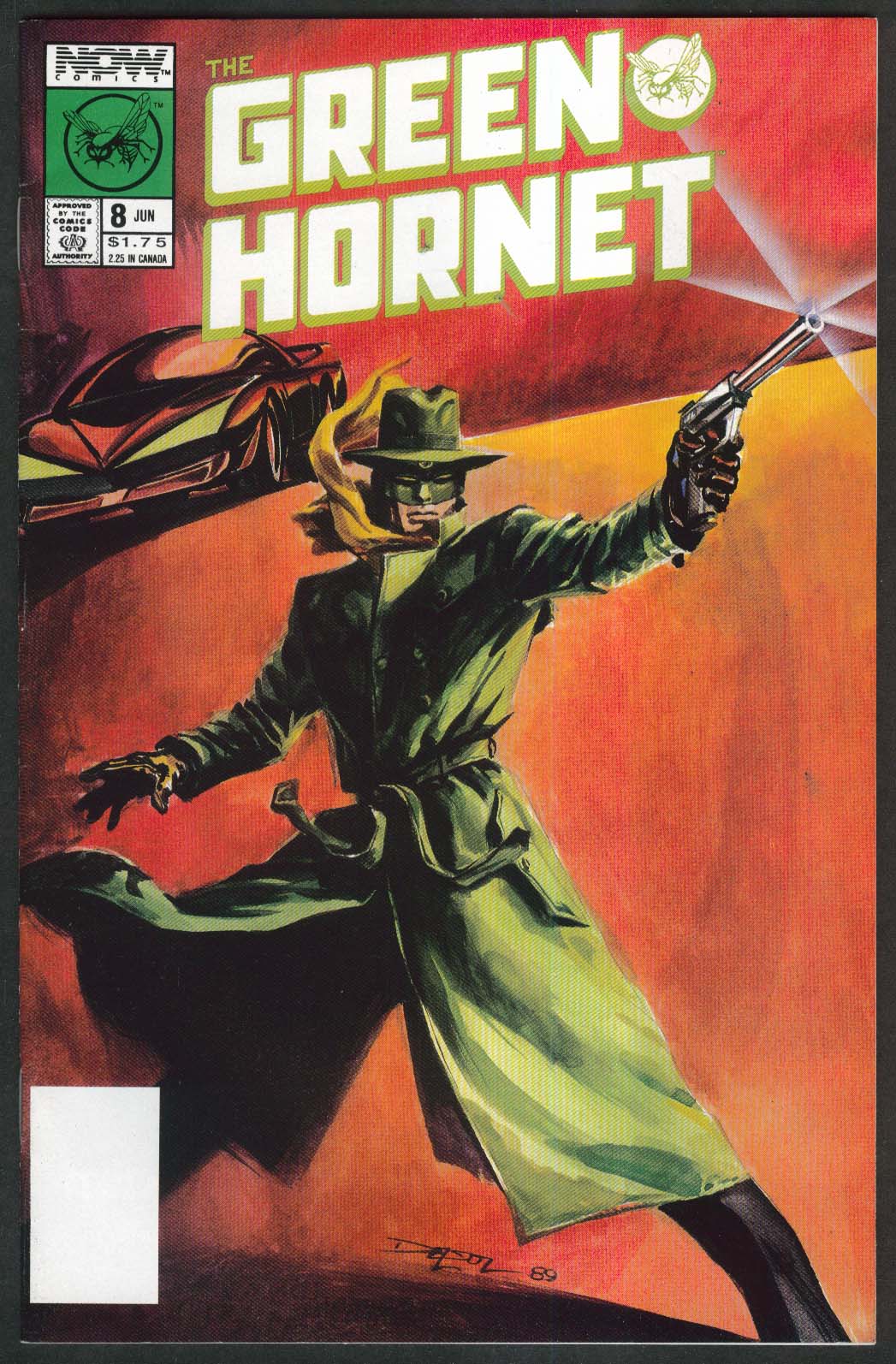 GREEN HORNET #8 Now comic book 6 1990