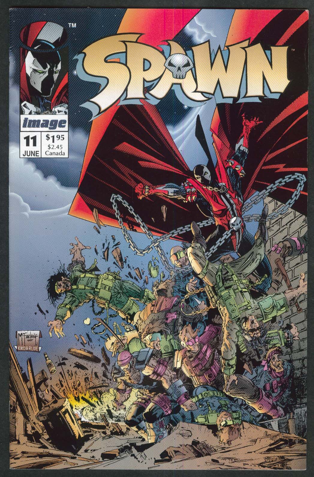 SPAWN 11 Image comic book 6 1993 1st Printing