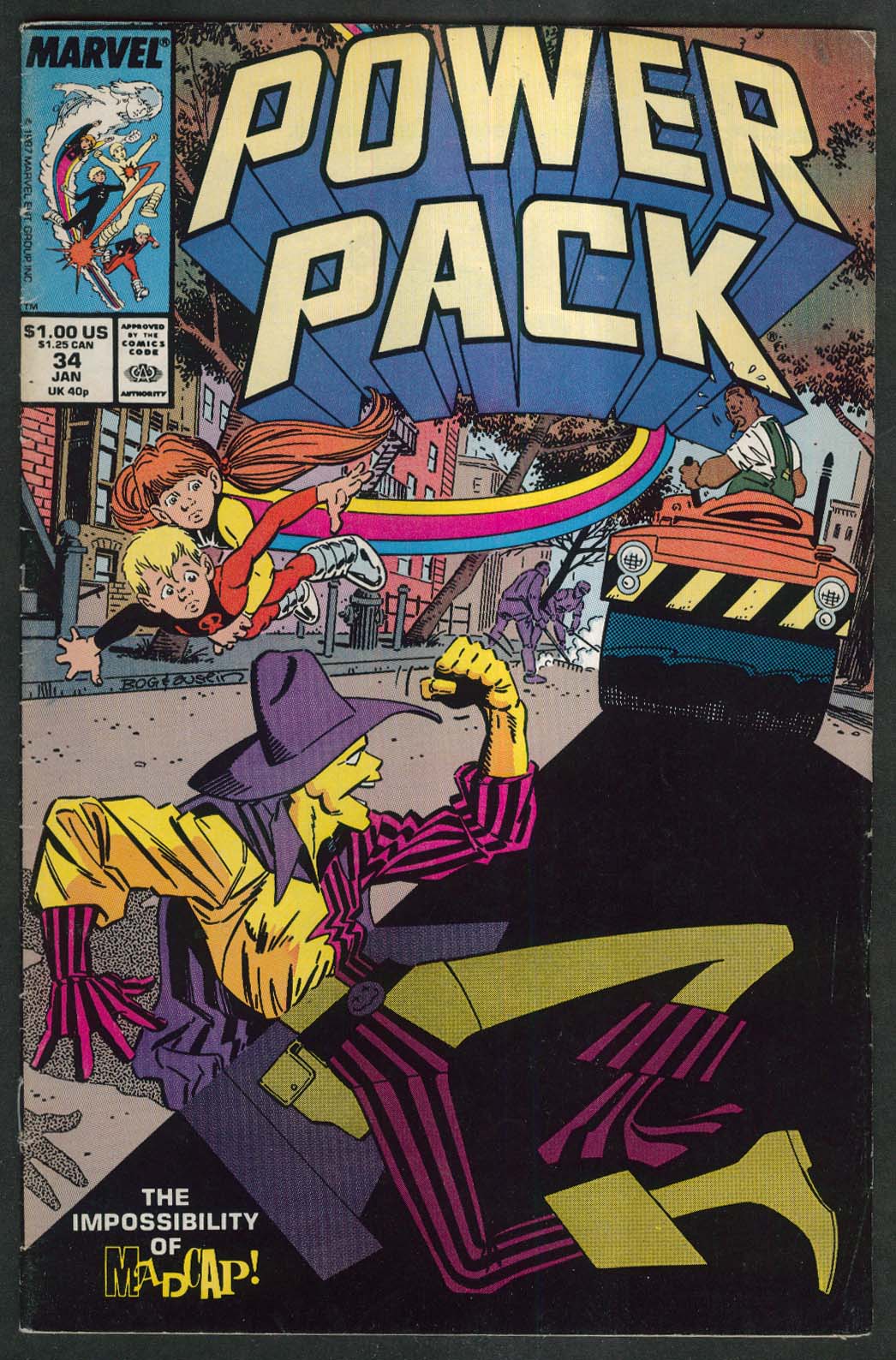 Power Pack 34 Marvel Comic Book 1 1988 1976