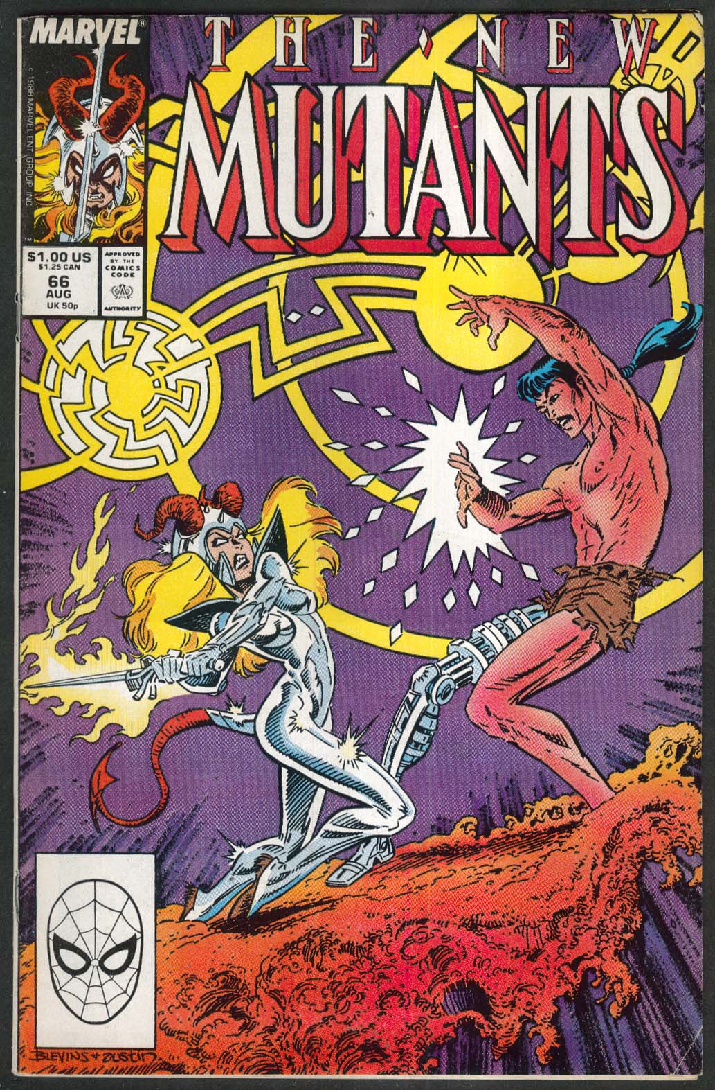 New Mutants 66 Marvel Comic Book 8 1988 8048