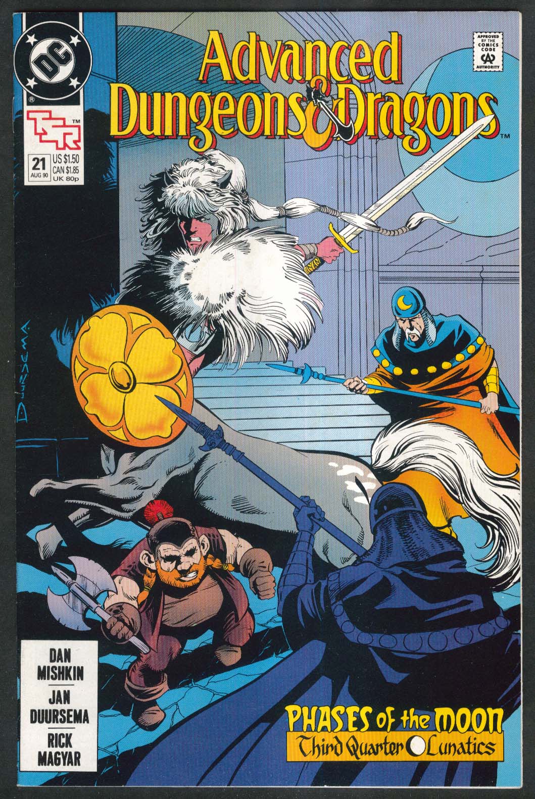 ADVANCED DUNGEONS & DRAGONS 21 DC comic book 8 1990 TSR