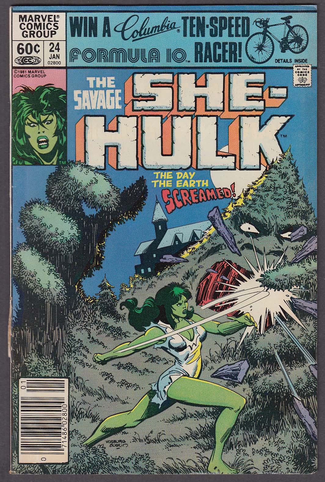 The Savage SHE HULK 24 Marvel Comic Book 1 1982