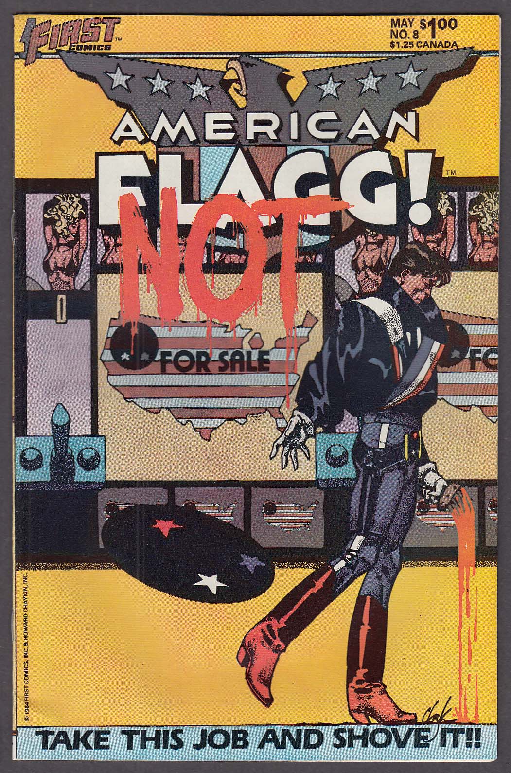 AMERICAN FLAGG! #8 First comic book 5 1984