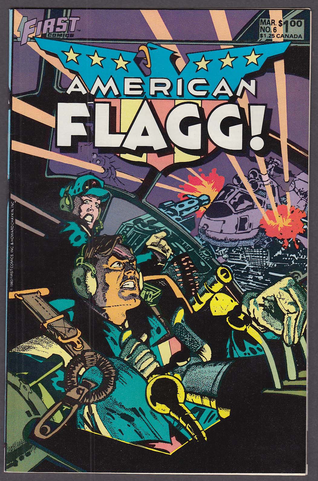 AMERICAN FLAGG! #6 First comic book 3 1984