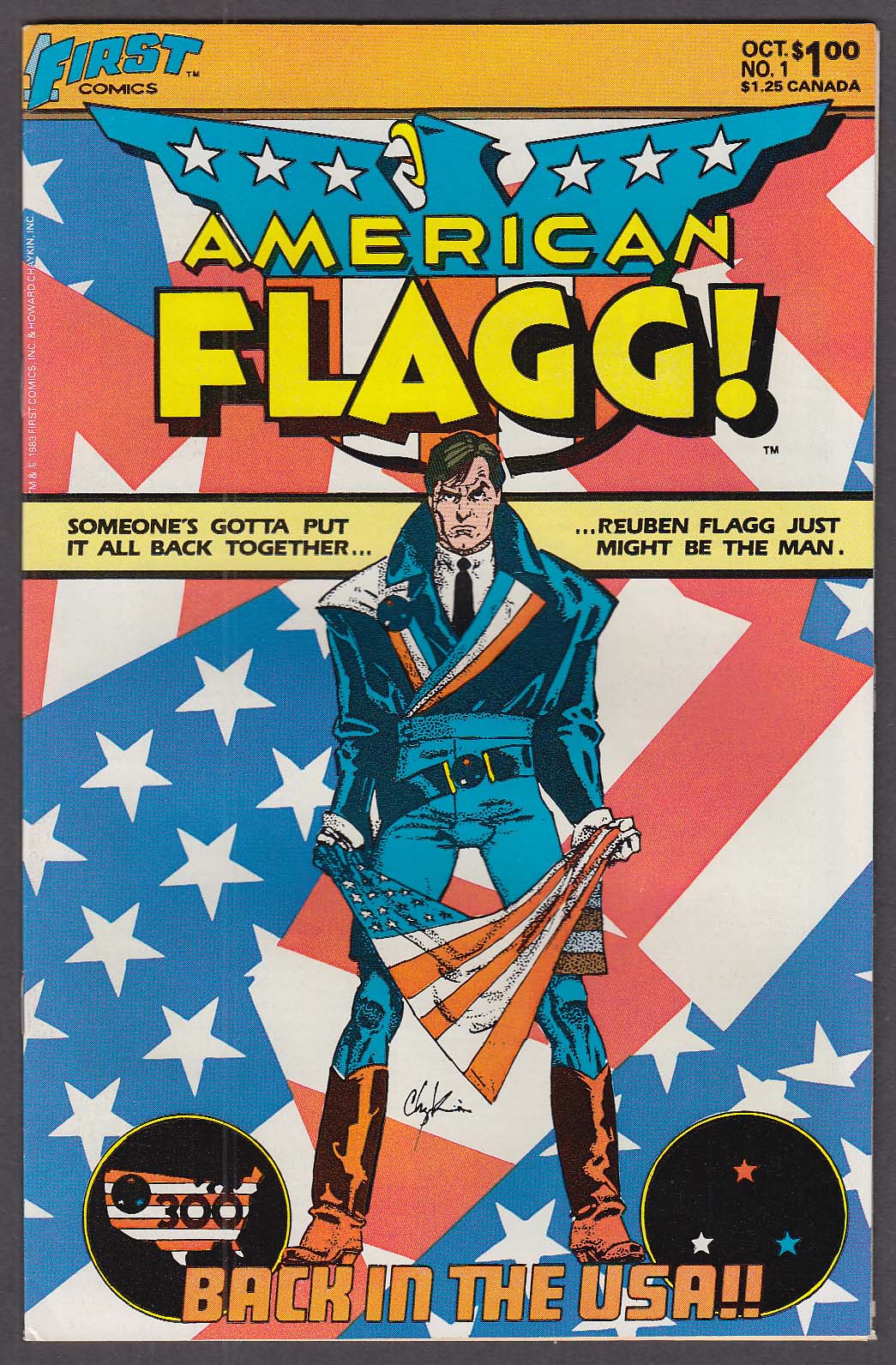 AMERICAN FLAGG! #1 First comic book 10 1983