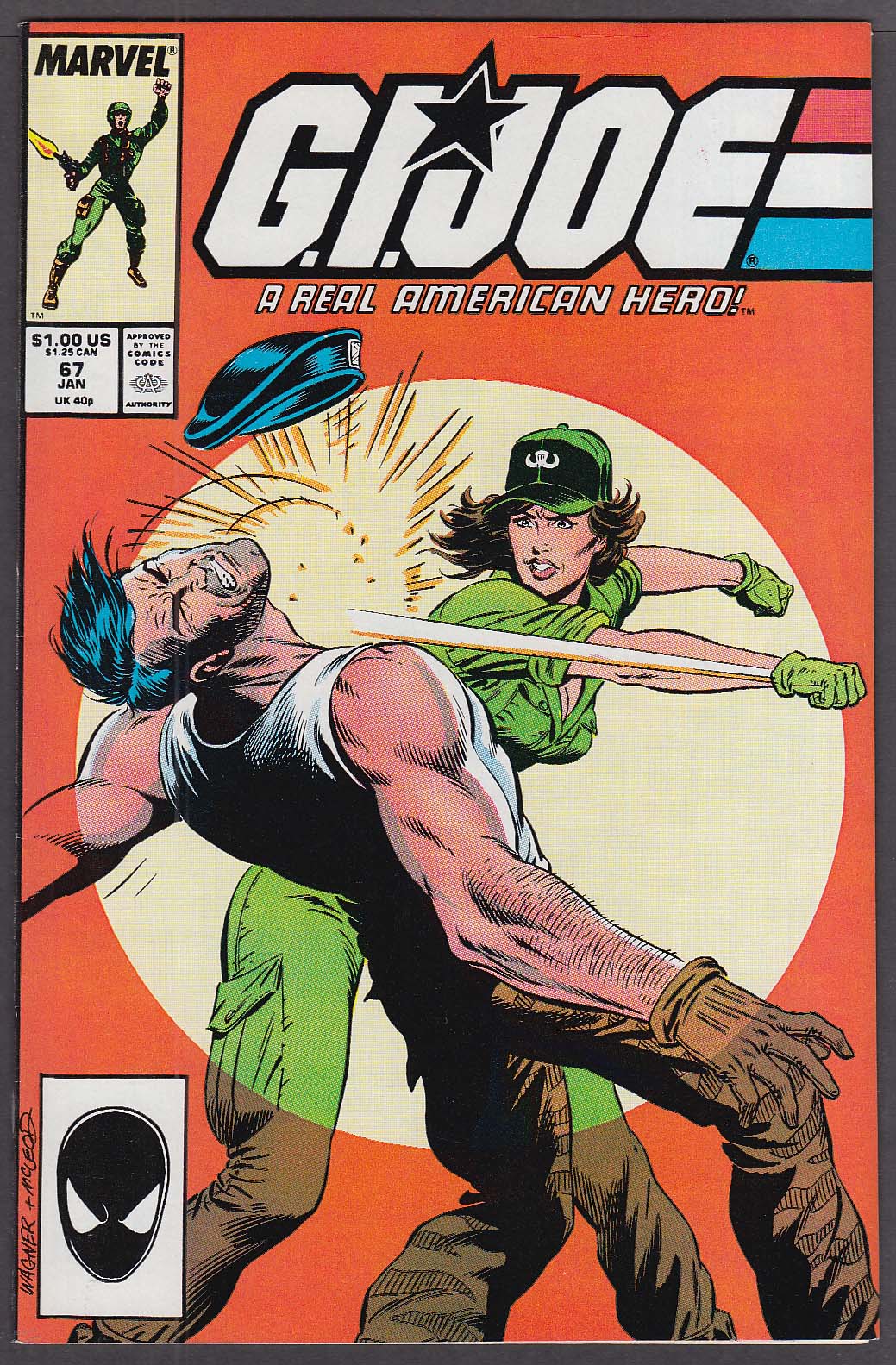 GI JOE 67 Marvel comic book 1 1988