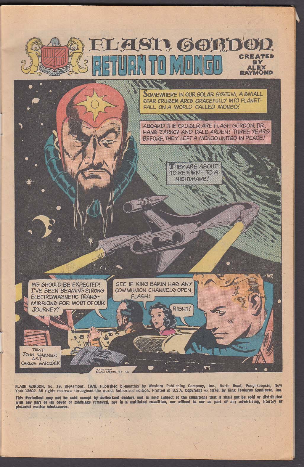 FLASH GORDON Whitman Comic Book