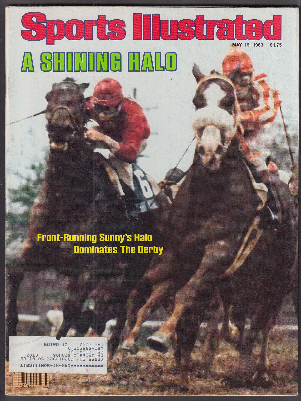 SPORTS ILLUSTRATED Sunny's Halo Kentucky Derby 5/16 1983