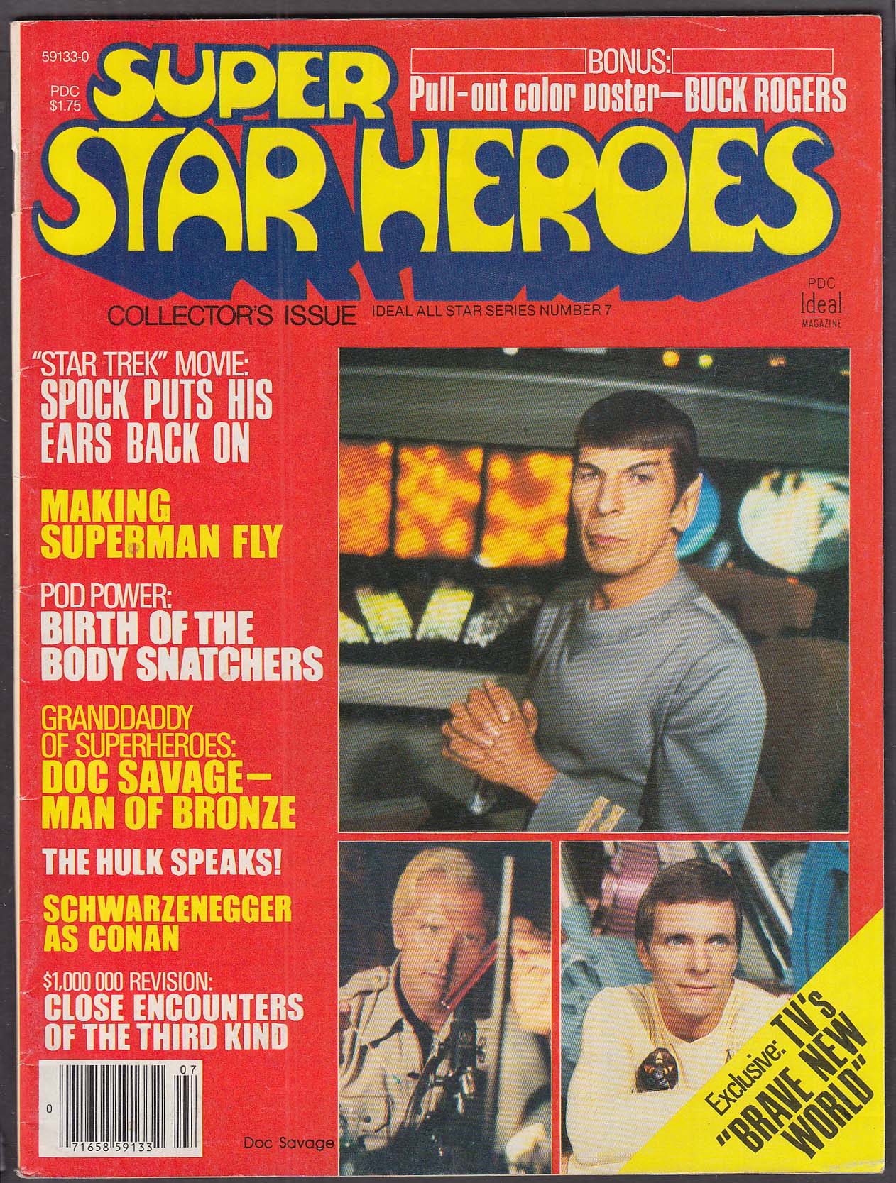 SUPER STAR HEROES 7 Star Trek TMP, Buck Rogers ++ 5 1979