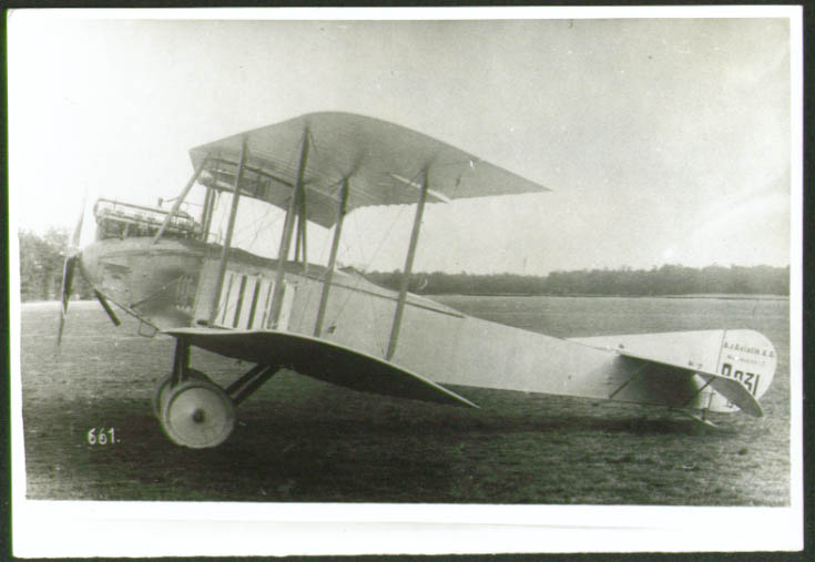 Aviatik B.231 Biplane Photograph Germany 1910s