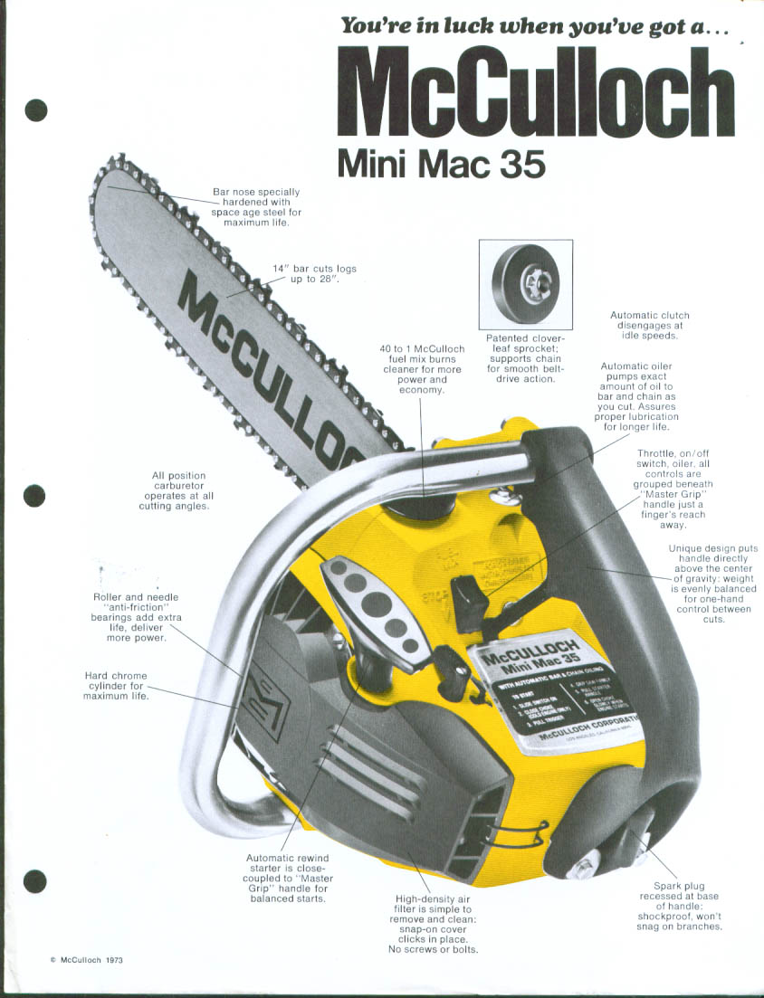 Whamcculloch Mini Mac 30 Manual