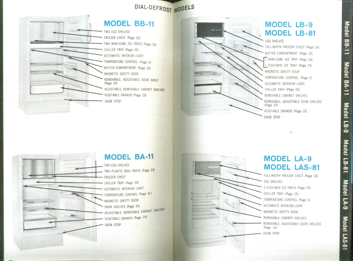 You & Your New General Electric Refrigerator Manual 1960s