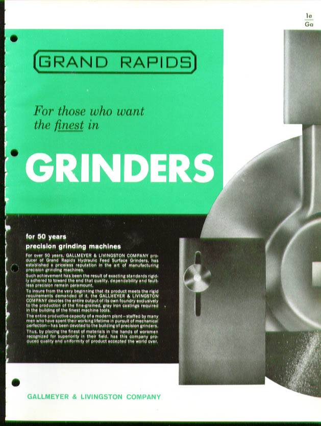 Grand Rapids Grinder Catalog 1964