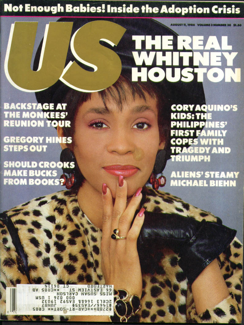 US Whitney Houston Gregory Hines Aliens Biehn 8/11 1986  