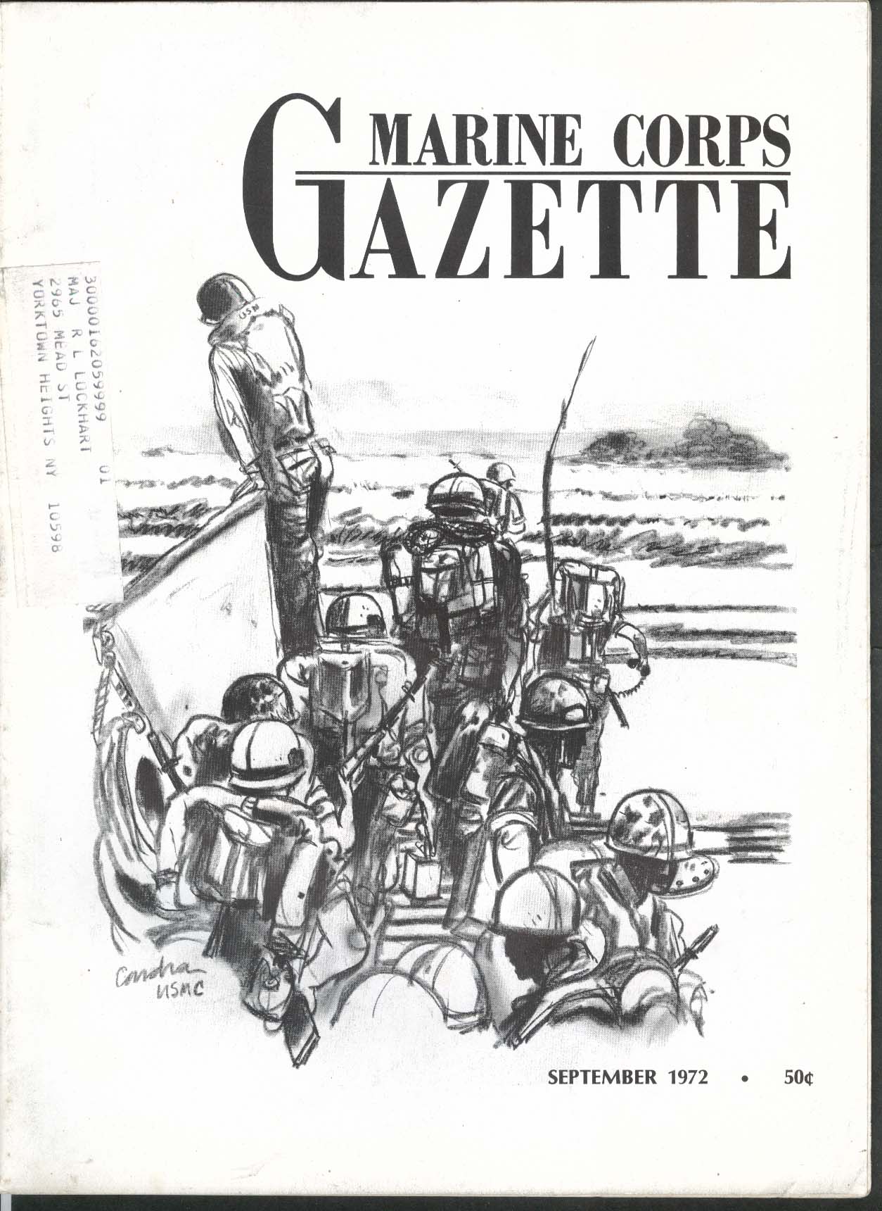 MARINE CORPS GAZETTE Inchon landing; Parris Island; Hudson skirmish