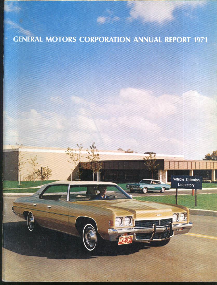 General Motors Corporation Annual Report 1971