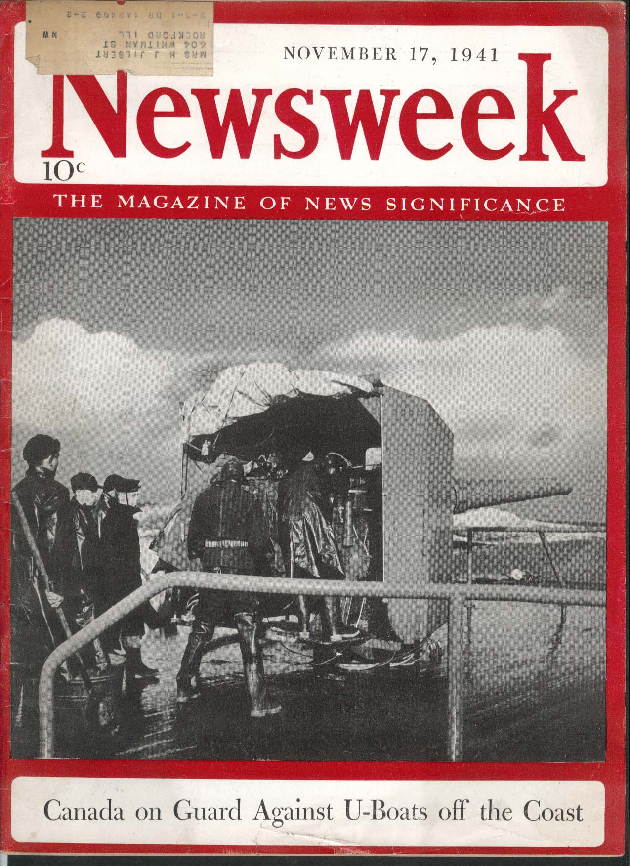 Newsweek Canada U-boats Litvinoff Stalin Saburo Kurusu 11 17 1941