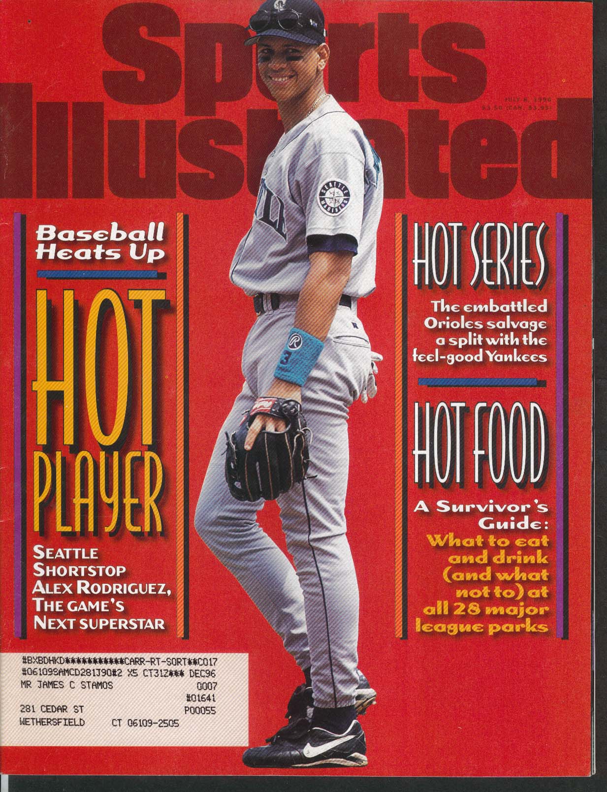 SPORTS ILLUSTRATED Alex Rodriguez Michael Irvin 7/8 1996