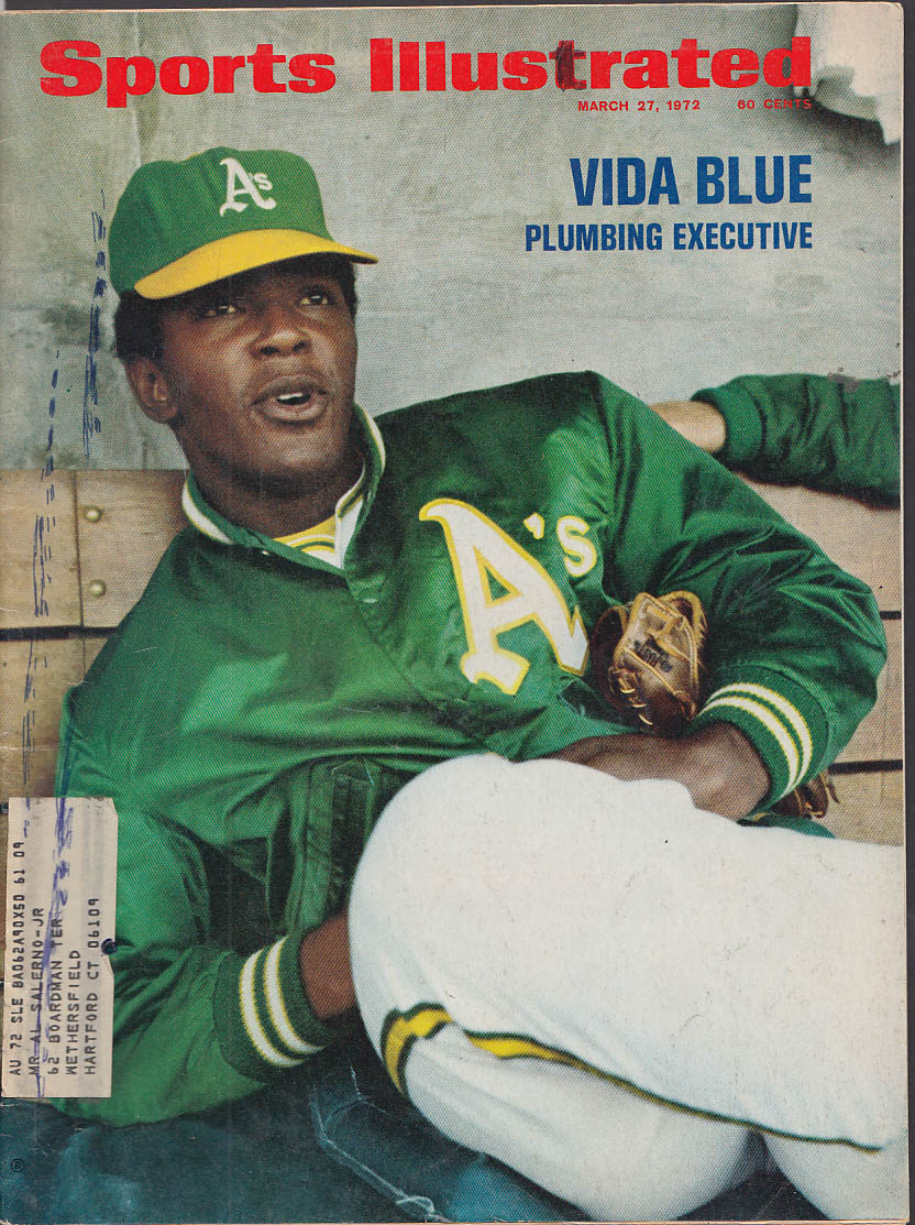 SPORTS ILLUSTRATED Vida Blue John Wooden Ian Player Mint 400 3/27 1972