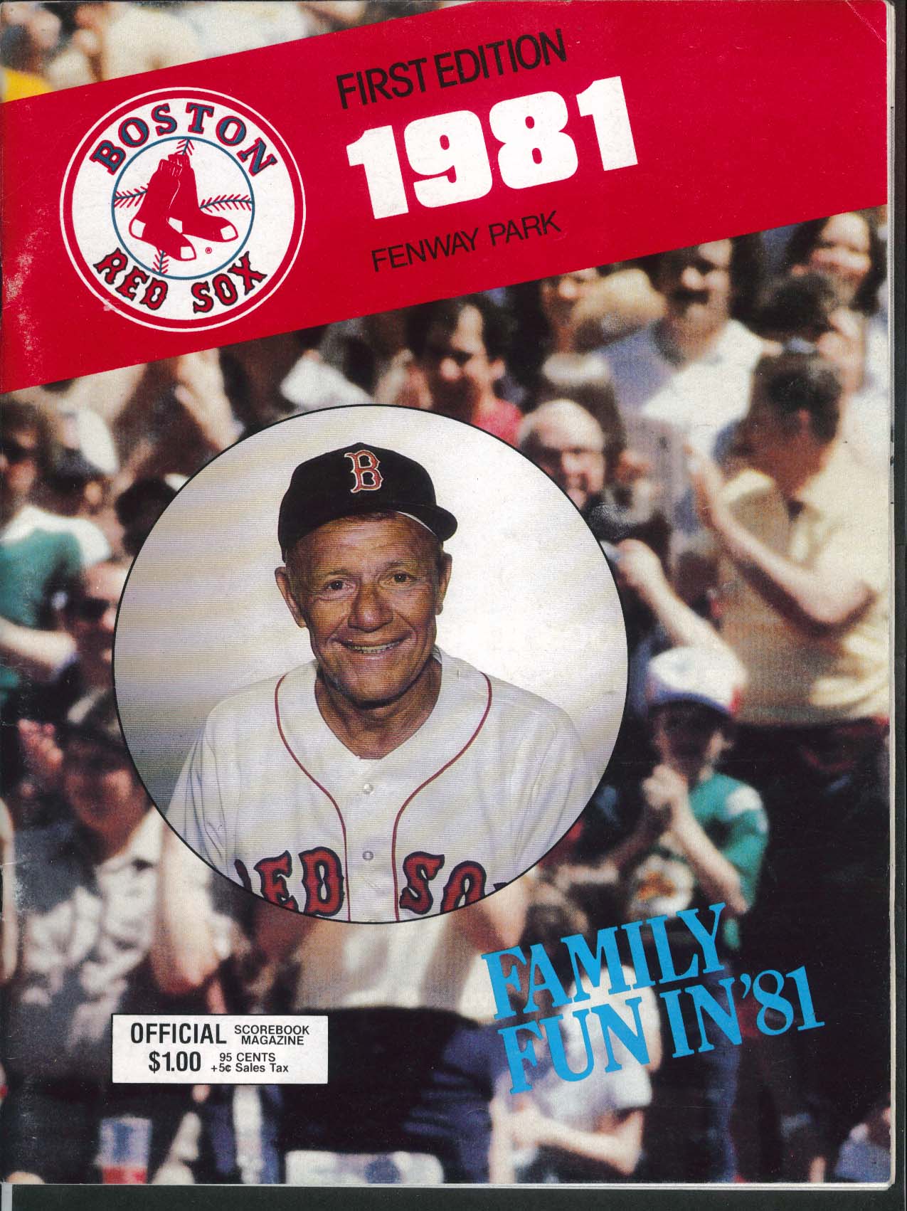 Boston Red Sox 1st Edition 1981 Official Scorebook Magazine Scored vs White  Sox