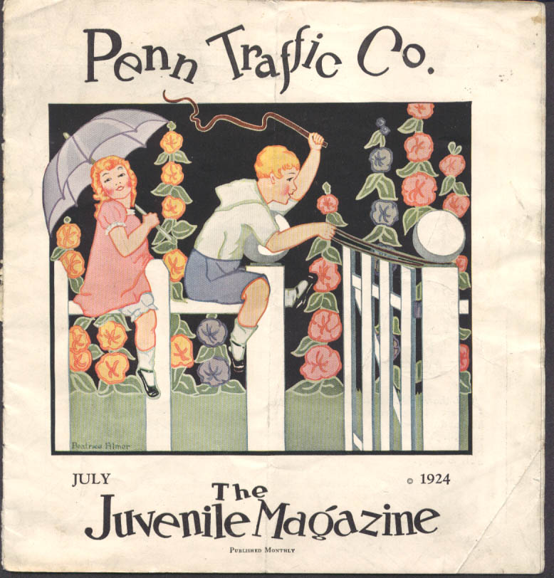 Penn Traffic Department Store Juvenile Magazine 7 1924 kid fence Beatrice Filmer