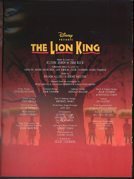 download the lion king broadway 1997