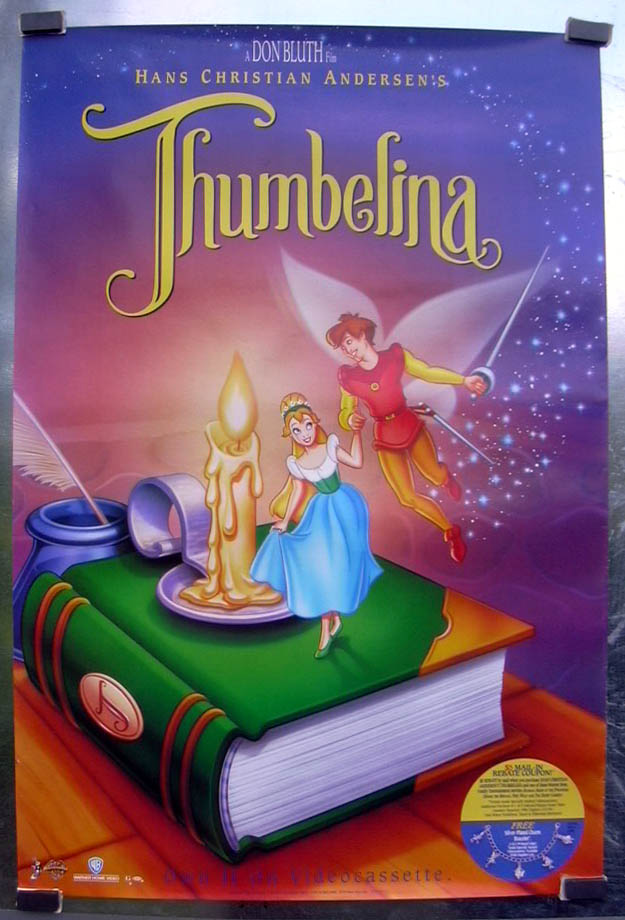 Hans Christian Andersen Thumbelina 27x40 Video Store Poster 1994 | EBay