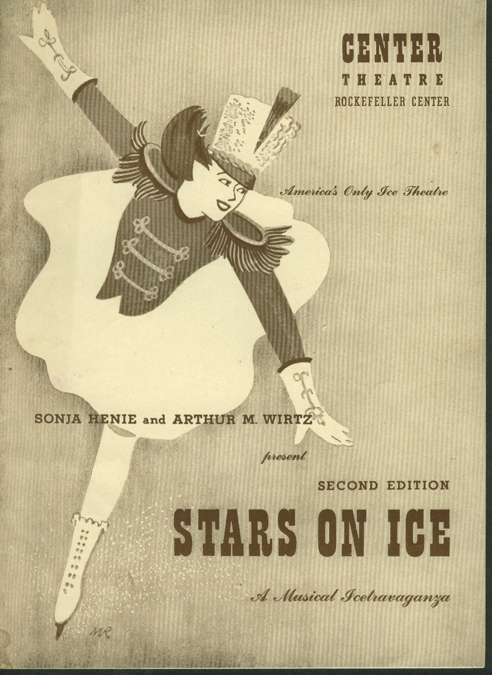 Stars On Ice 2nd Edition Center Theatre Rockefeller Program Sonja Henie 