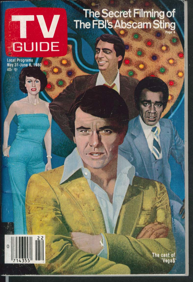 TV GUIDE Vega Bart Braverman Greg Morris Robert Urich Phyllis Davis 5/