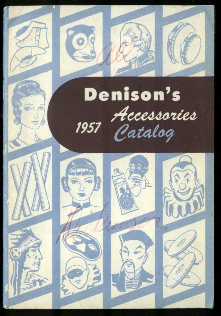 Denison's Stage Actor Theatrical Accessories Catalog 1957 blackface