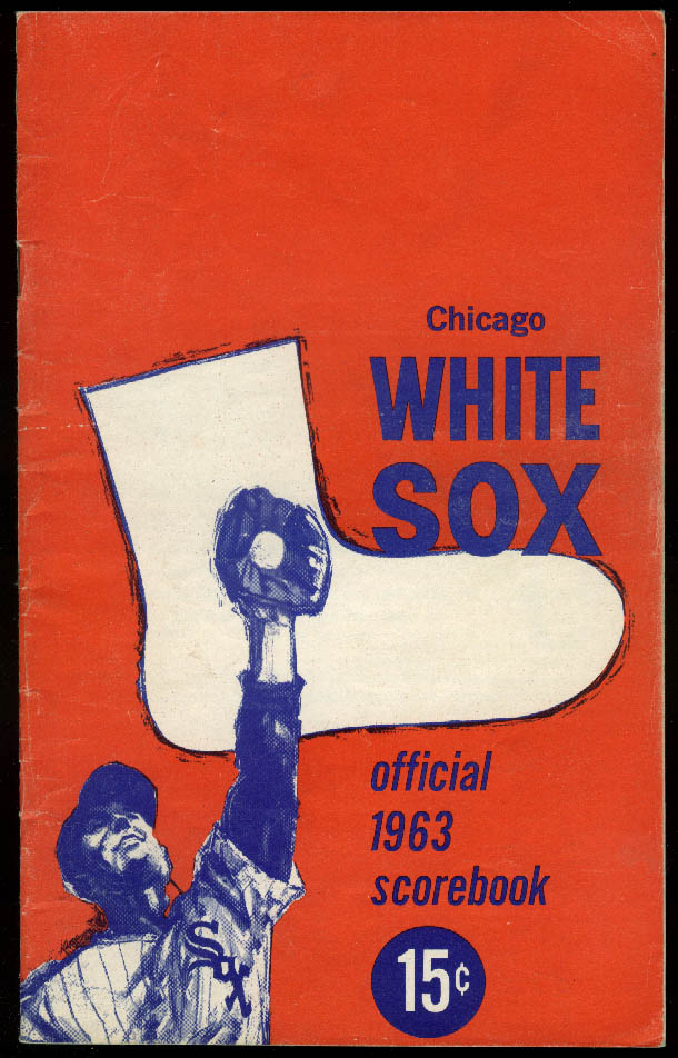 Baltimore Orioles At Chicago White Sox Baseball Scorecard Program 1963