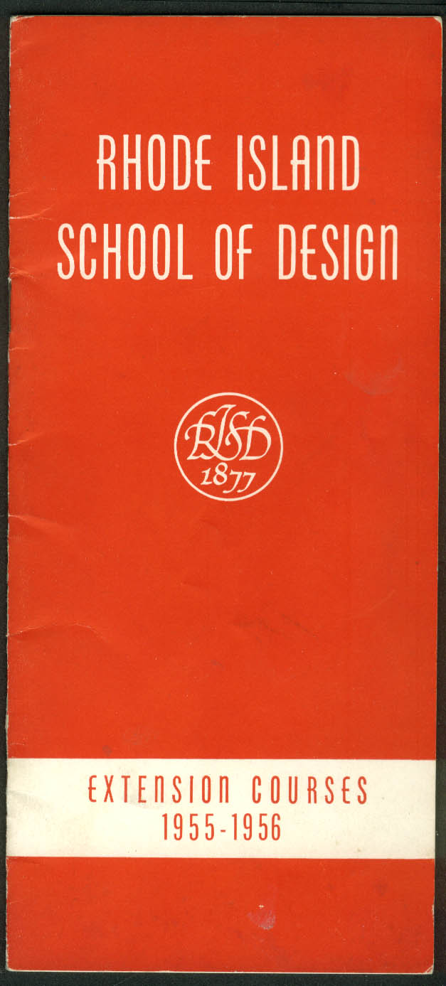 Rhode Island School of Design Extension Courses Catalog 19551956