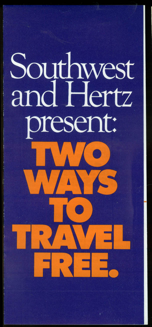 southwest-airlines-hertz-two-ways-to-travel-free-airline-folder-1985