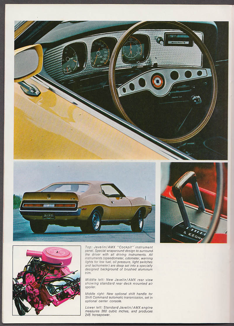 AMC American Motors Brochure Javelin Gremlin Matador Ambassador Hornet