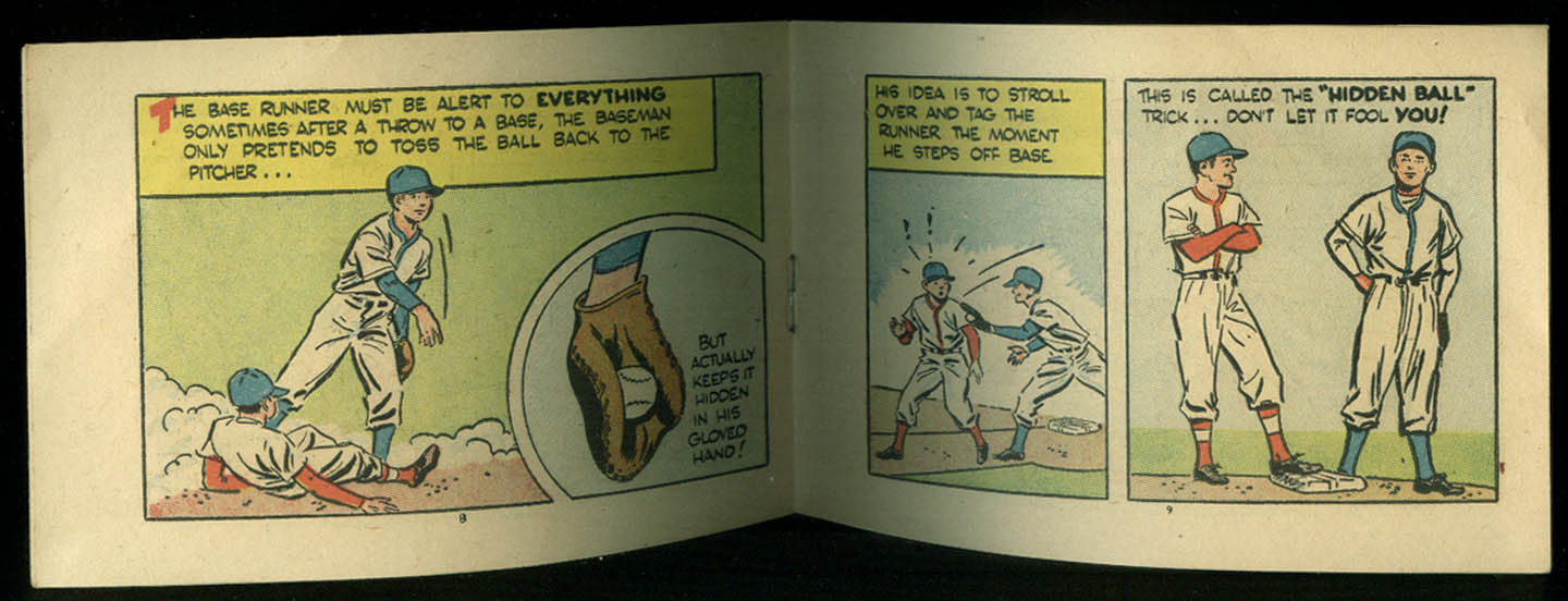 How To Run Bases Comic 1962 Finer Points Of Baseball For Everyone 